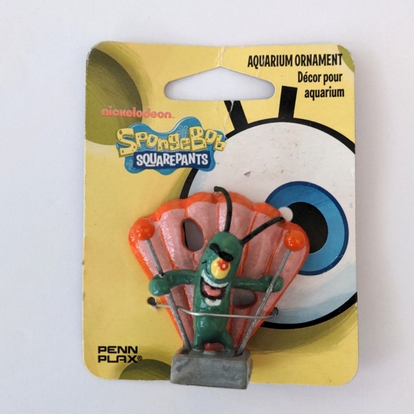 SpongeBob Plankton Aquarium Ornament Sponge Bob Square Pants - Picture 6 of 6